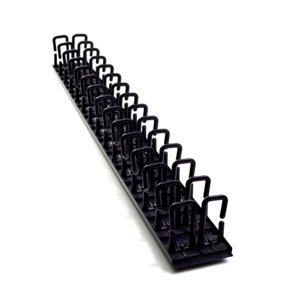 4Cabling 2RU Vertical Cable Management Rail | 30 Ring | 2 Pack