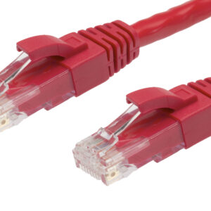 0.25m RJ45 CAT5E Ethernet Network Cable | Red