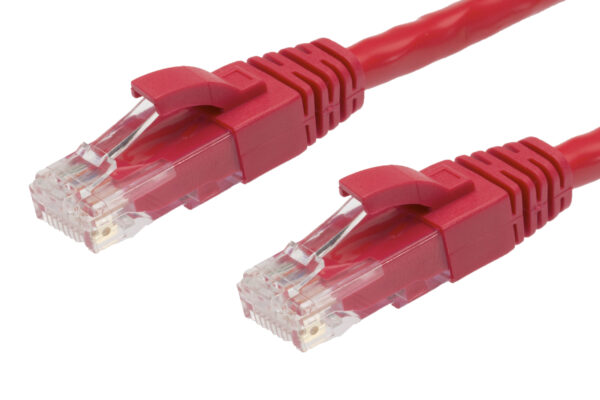 0.25m RJ45 CAT5E Ethernet Network Cable | Red