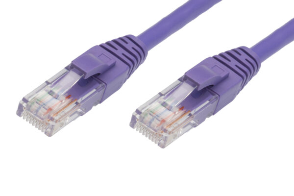 0.5m RJ45 CAT5E Ethernet Network Cable | Purple