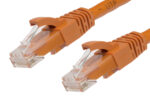 0.5m RJ45 CAT5E Ethernet Network Cable | Orange