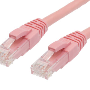 0.25m RJ45 CAT5E Ethernet Network Cable | Pink