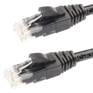 0.25m RJ45 CAT5E Ethernet Network Cable | Black