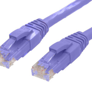0.25m RJ45 CAT6 Ethernet Network Cable | Purple
