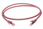 0.5m CAT6A S/FTP LSZH Ethernet Network Cable | Red