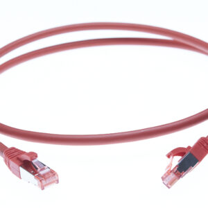 0.5m CAT6A S/FTP LSZH Ethernet Network Cable | Red