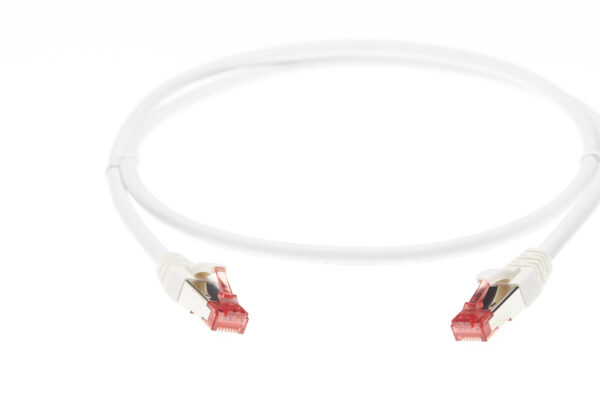 0.25m CAT6A S/FTP LSZH Ethernet Network Cable | White