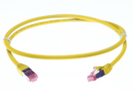 0.5m CAT6A S/FTP LSZH Ethernet Network Cable | Yellow