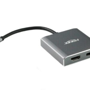 USB 3.1 Type-C Male to DisplayPort & HDMI® Converter | 20cm