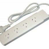 White 4 Outlet Powerboard | 1m Lead