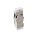 LC OM1 Multimode Through Coupler Flangeless Duplex | Beige