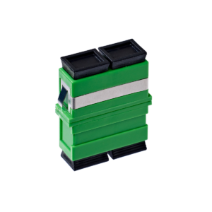SC/APC OS1/OS2 Singlemode Through Coupler Flangeless Duplex | Green