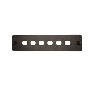 6 Port ST Simplex FOBOT Faceplate suitable for 015.004.0026 & 015.004.0028