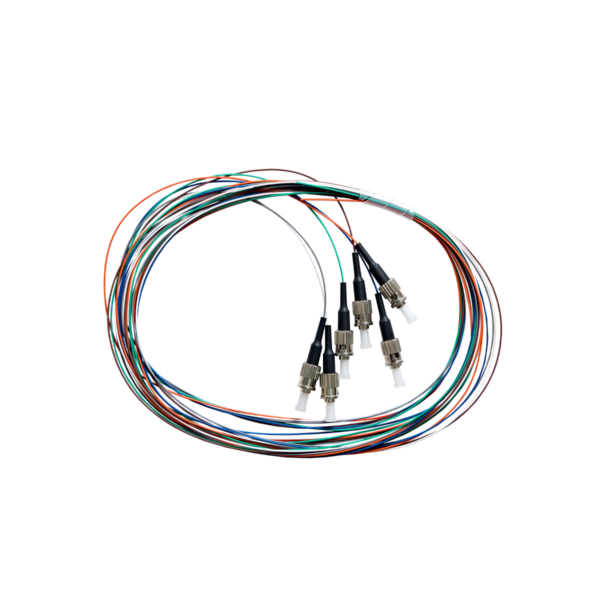Fibre Pigtail ST OS1/ OS2 Singlemode 2m - 6 Pack Rainbow