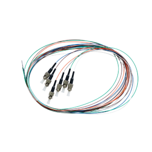 Fibre Pigtail ST OM4 Multimode 2m - 6 Pack Rainbow. Backward Compatible With OM3