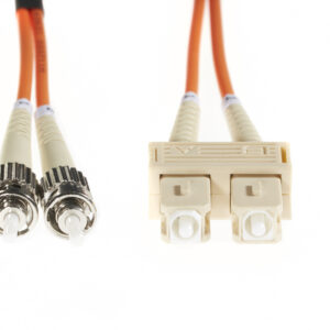 20m SC-ST OM1 Multimode Fibre Optic Cable | Orange