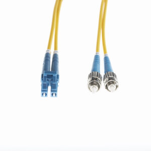 2m LC-ST OS1 / OS2 Singlemode Fibre Optic Cable : Yellow