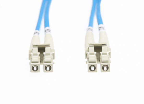 5m LC-LC OM1 Multimode Fibre Optic Cable: Blue