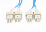 1m SC-SC OM1 Multimode Fibre Optic Cable: Blue
