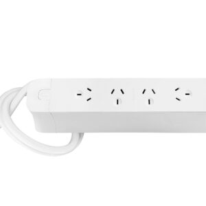 OE Elsafe | PACE 186102 | Pace 45 - 4 x GPO only with 800mm Lead to J Coupler and Desk Bracket | White