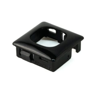 OE Elsafe | Workstation Data Bezel -  25.4sq Cutout to suit AU/ NZ | Black