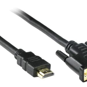0.5m HDMI® Male to DVI-D Dual Link Male
