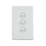 4C | Elegant Wall Switch 3 Gang 250V 16A | Vertical
