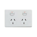 4C | Classic Double Power Point 250V 10A - Horizontal