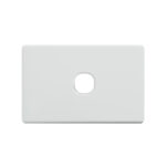 4C | Classic 1 Gang Switch Grid and Cover Plate - White