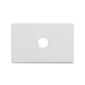 4C | Classic 1 Gang Switch Grid and Cover Plate - White