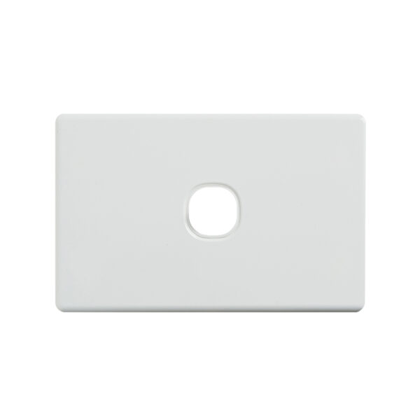 4C | Classic 1 Gang Switch Grid and Cover Plate - White