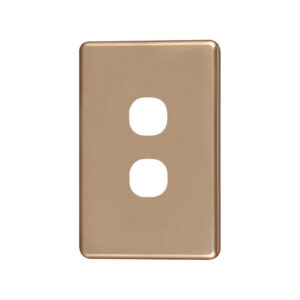 4C | Classic 2 Gang Switch Cover Plate - Gold