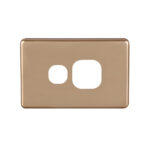 4C | Classic Single Power Point Cover Plate - Gold
