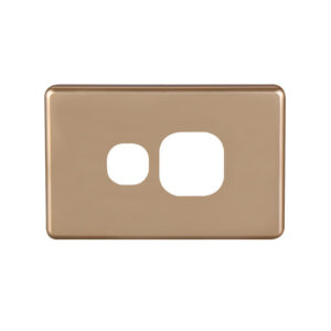 4C | Classic Single Power Point Cover Plate - Gold