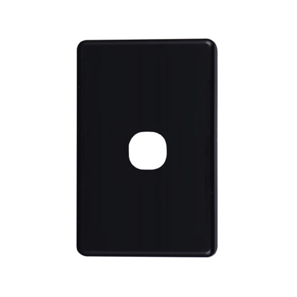 4C | Classic 1 Gang Switch Cover Plate - Black