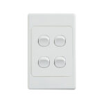 4C | Ultima 4 Gang Switch 250V 16AX - Vertical