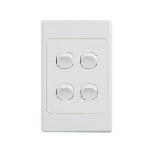 4C | Ultima 4 Gang Switch 250V 16AX - Vertical
