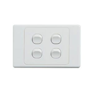 4C | Ultima 4 Gang Switch 250V 16AX - Horizontal