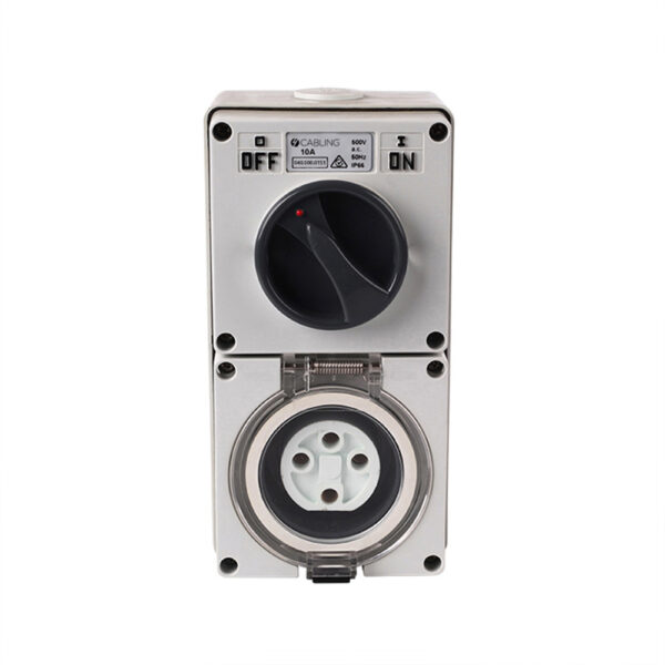 4C | Combination Switched socket 4Pin IP66 500V 10A