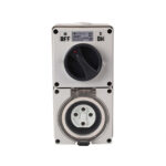 4C | Combination Switched socket 4Pin IP66 500V 20A