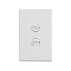 4C | Classic 2 Gang Switch 250V 16AX | Vertical