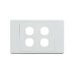 4C | Ultima 4 Gang Switch Grid and Cover Plate - White