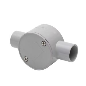 4C | Junction Box 25mm 2 Way Through - 10 Pack