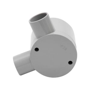 4C | Deep Junction Box 20mm 2 Way Right Angle - 10 Pack