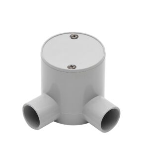 4C | Deep Junction Box 25mm 2 Way Right Angle - 10 Pack