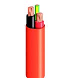 2.5mm Orange Circular 2 Core and Earth Cable x 100m Roll | Electra SRCV2025+E-100
