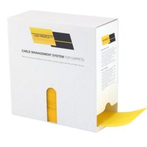 Cable Cover for Carpet | Box of 25m Yellow