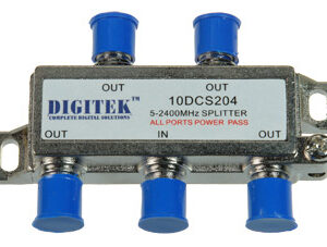 4 Way Splitter F Type 5-2400MHz All Ports Power Pass