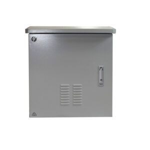 4Cabling 18RU 600mm Wide x 600mm Deep Grey Outdoor Wall Mount Ventilated Cabinet | IP45