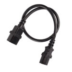 1m IEC C13 to C14 Extension Cable M-F | Black